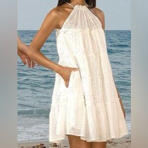 Scarlett Poppies Glorious EyeletHalter Belted Dress